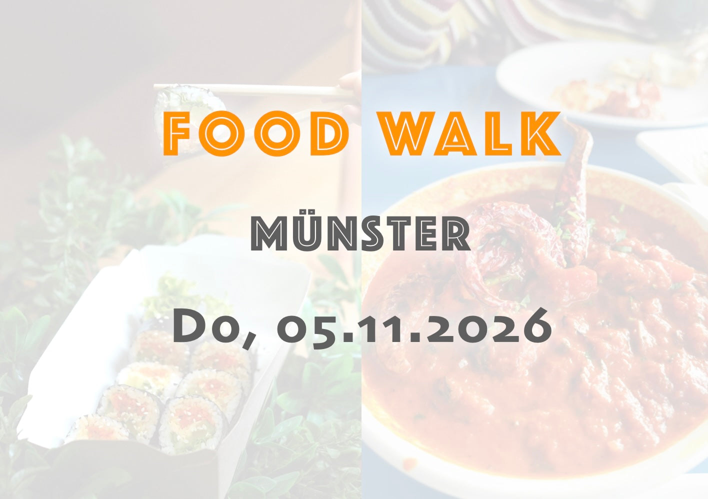 Donnerstag, 05.11.2026: Münster Food Walk