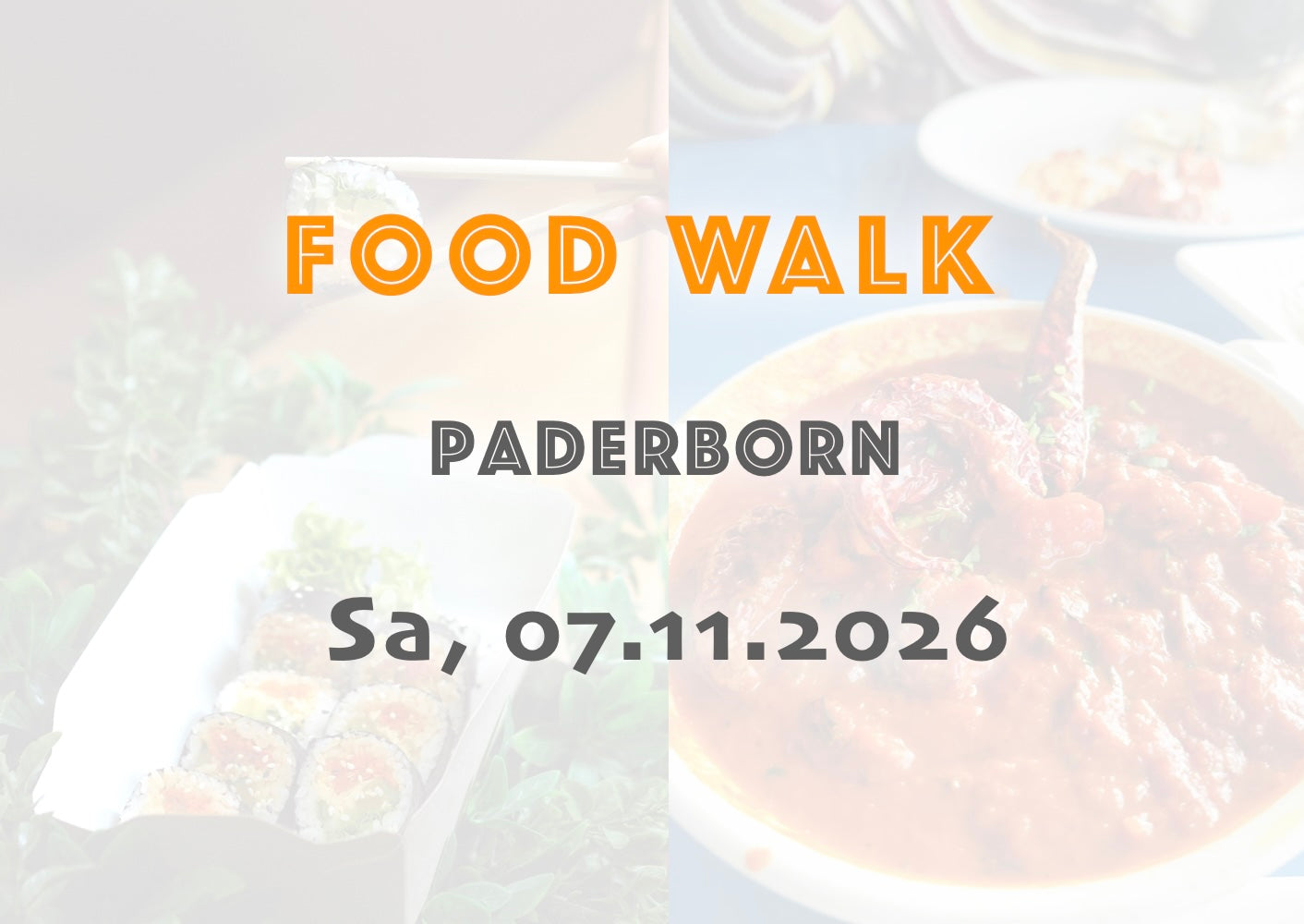 Samstag, 07.11.2026: Paderborn Food Walk