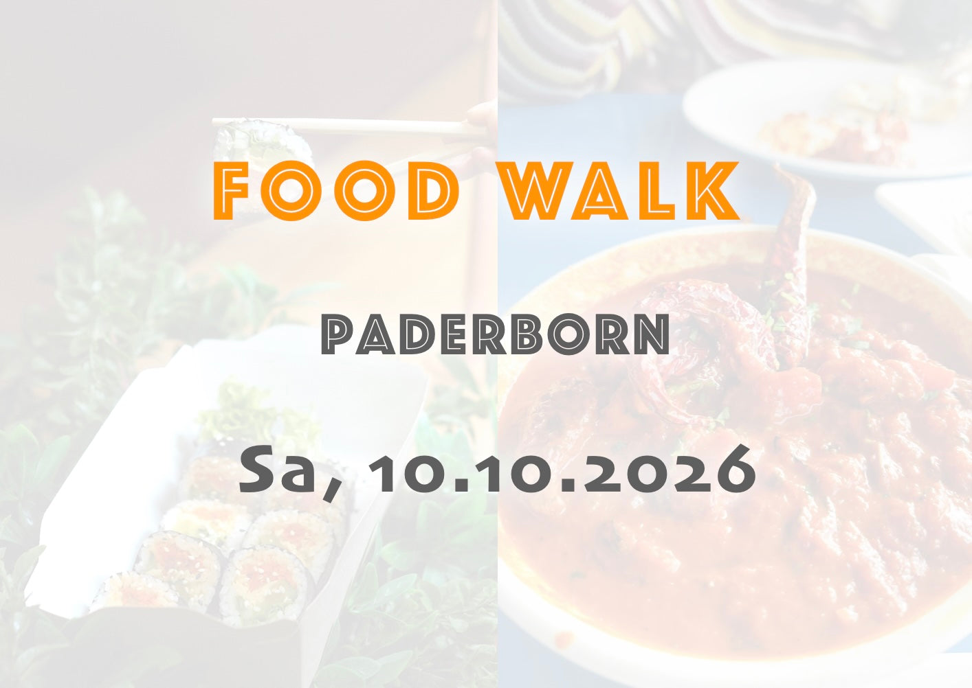 Samstag, 10.10.2026: Paderborn Food Walk