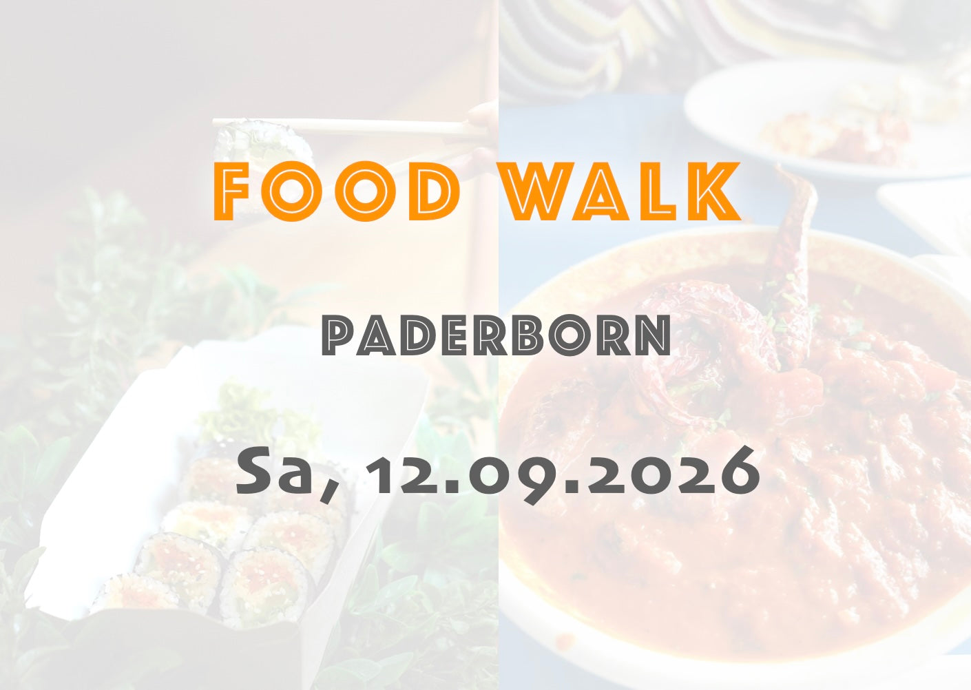 Samstag, 12.09.2026: Paderborn Food Walk