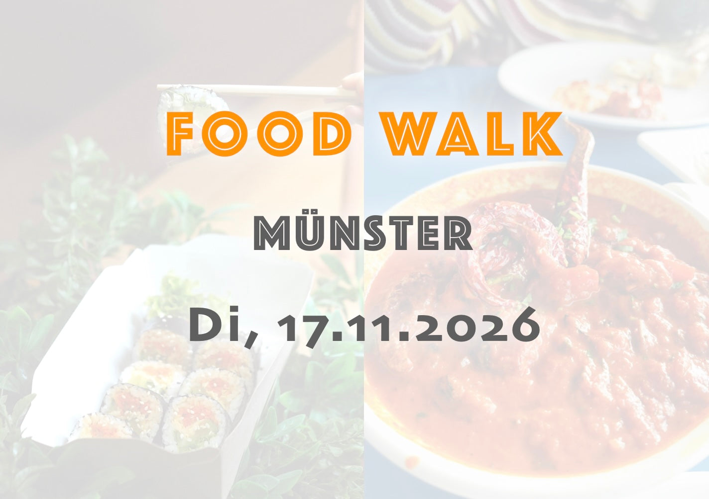 Dienstag, 17.11.2026: Münster Food Walk