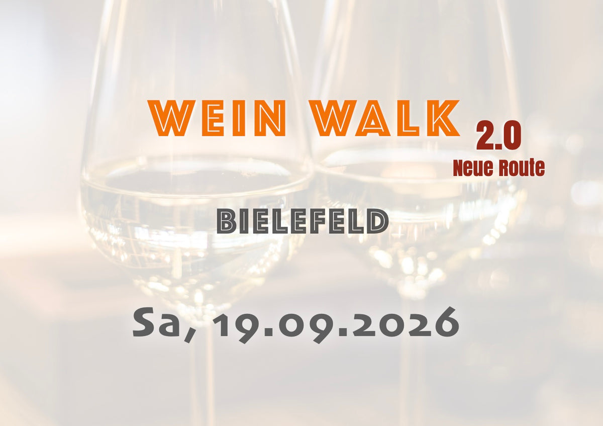 Samstag, 19.09.2026: Bielefeld Wein Walk 2.0 - Food Walk