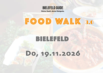 Donnerstag, 19.11.2026: Bielefeld Food Walk 3.0