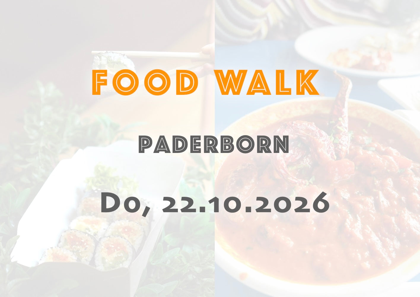 Donnerstag, 22.10.2026: Paderborn Food Walk