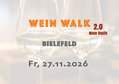 Freitag, 27.11.2026: Bielefeld Wein Walk 2.0
