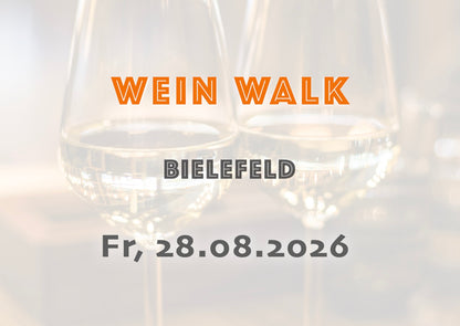 Freitag, 28.08.2026: Bielefeld Wein Walk - Food Walk
