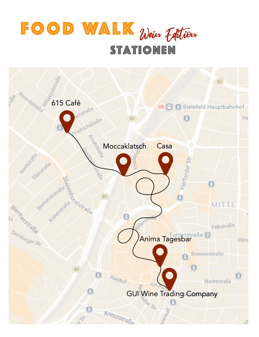 Samstag, 01.08.2026: Bielefeld Food Walk x Wine Edition - Food Walk