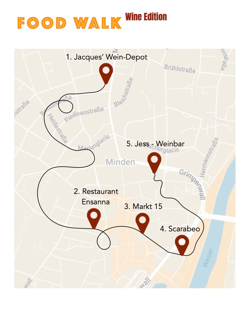 Freitag, 08.05.2026: Minden Food Walk x Wine Edition